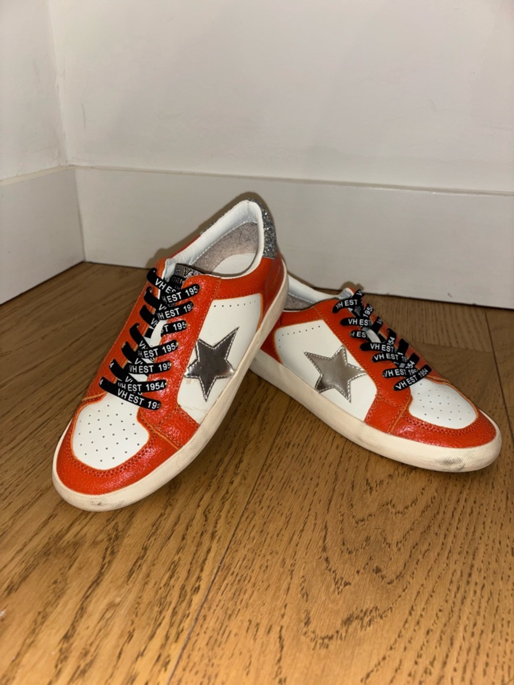Vintage Havana Orange White Star Sneakers